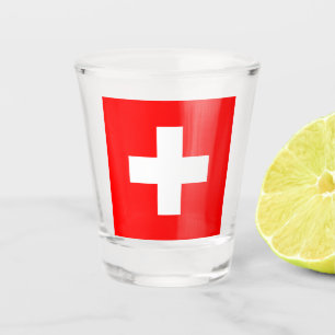 Swiss Flag (Switzerland) Shot Glass