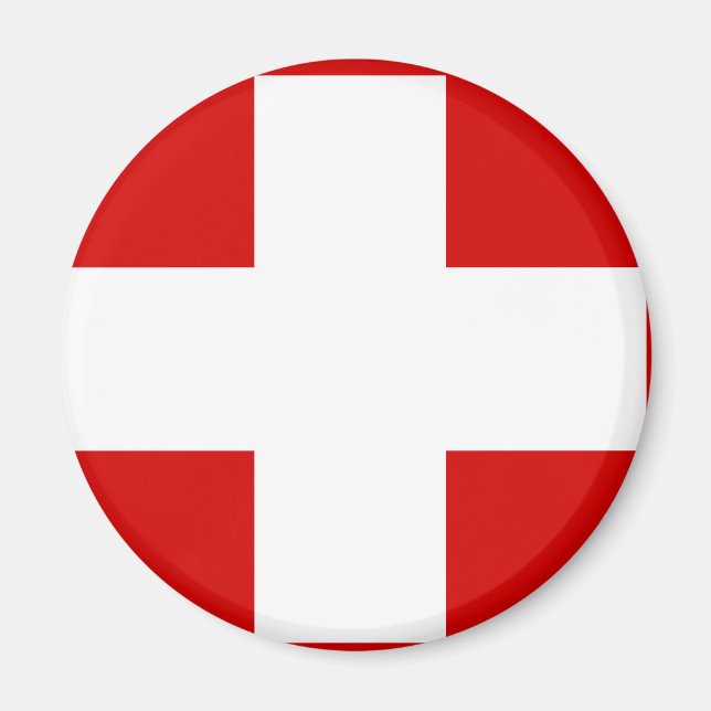 Swiss Flag T-shirts and Gifts Magnet (Front)