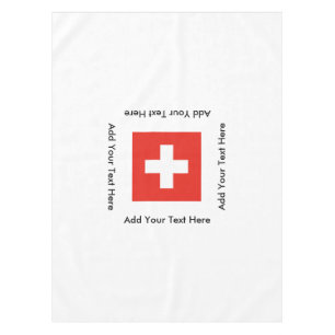 Swiss Flag Tablecloth