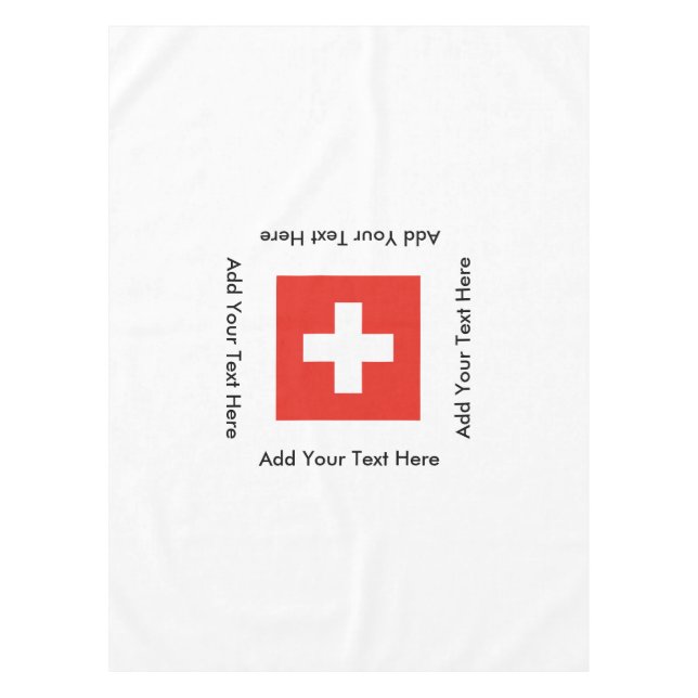 Swiss Flag Tablecloth (Front)