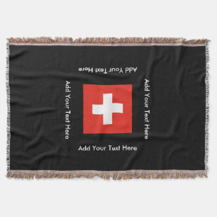 Swiss Flag Throw Blanket