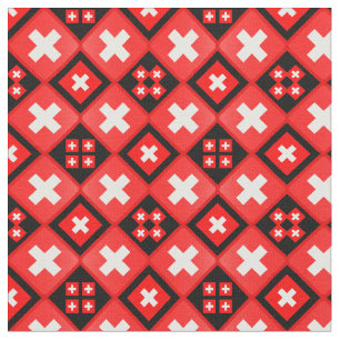 Swiss Flag & Trendy Switzerland Fabric fashion