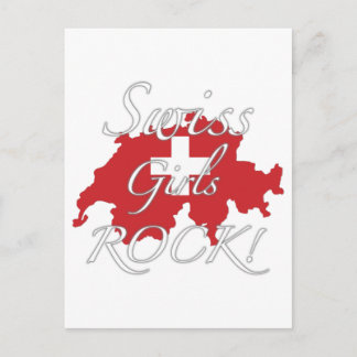 Swiss Girls Rock! Postcard