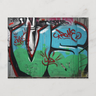Swiss Graffiti Postcard