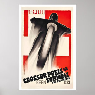 Swiss Grand Prix Circuit des Nations Berne 1933 Poster