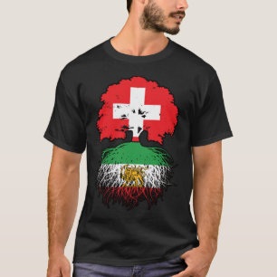 Swiss Grown Iranian Roots Lion and Sun T-Shirt