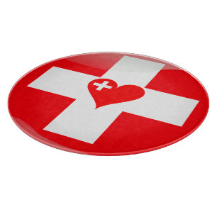 Swiss heart cutting board