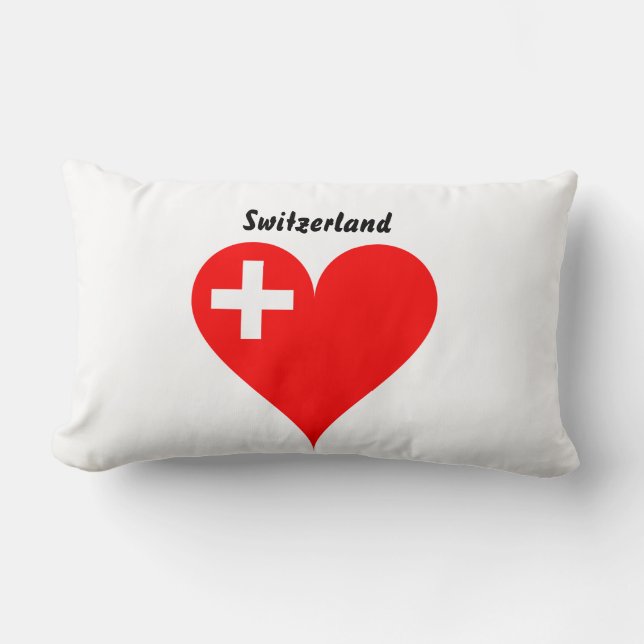Swiss heart lumbar pillow (Front)