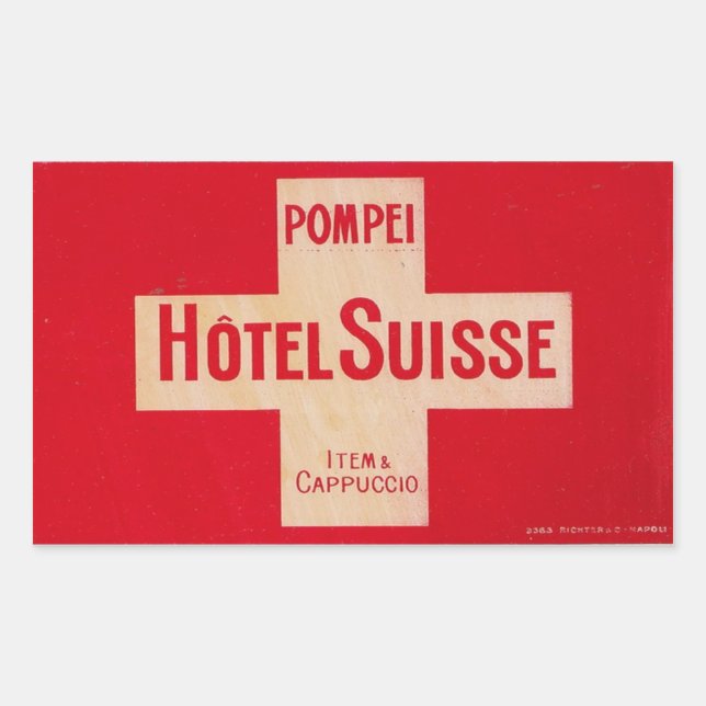 Swiss Hotel (Pompeii) Sticker (Front)