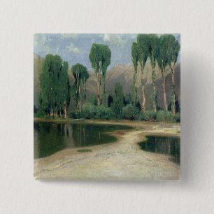 Swiss Landscape 2 Inch Square Button