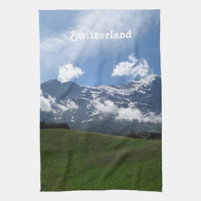Swiss Landscape Kitchen Towel (Vertical)