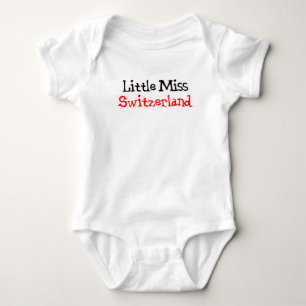 swiss little miss baby bodysuit