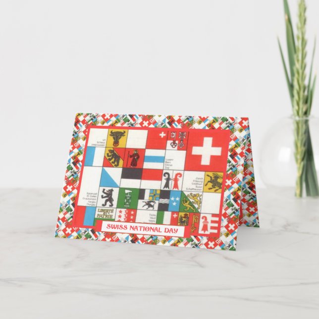 Swiss National Day Greetings Card (Front)