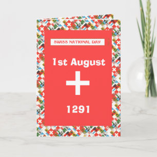 Swiss National Day Greetings Card