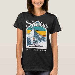 Swiss National Park Souvenir Switzerland Mountains T-Shirt