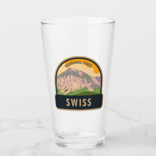 Swiss National Park Switzerland Vintage Glass