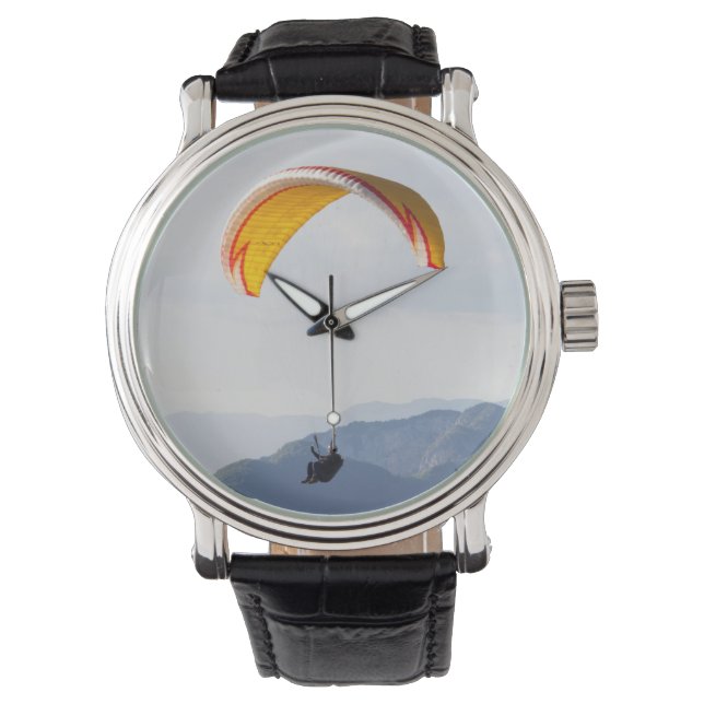 Swiss Paragliding Orange Flying Watch (Front)