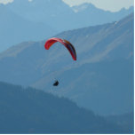 Swiss Paragliding Photo Sculpture Ornament<br><div class="desc">Paragliding is the recreational and competitive adventure sport of flying Para gliders.</div>