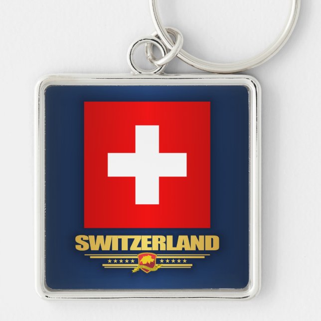 "Swiss pride" Keychain (Front)