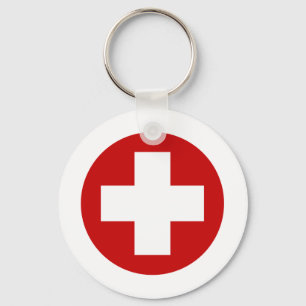 Swiss Red Cross Emergency Recovery Roundell Keychain