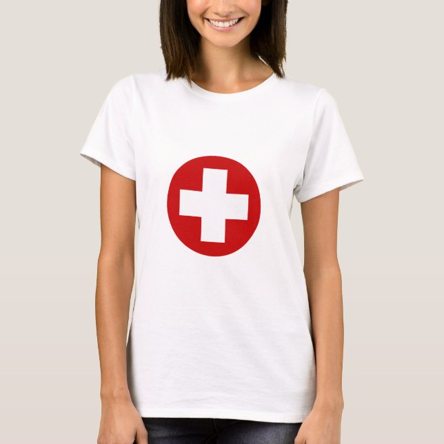 Swiss Red Cross Emergency Recovery Roundell T-Shirt (Front)