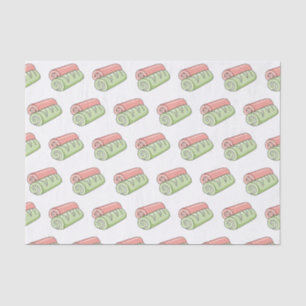 Swiss roll / roll cake cartoon illustration  tissue paper