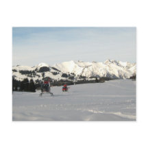 Swiss scene with  tourist helicopters