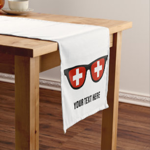 Swiss Shades custom table runners