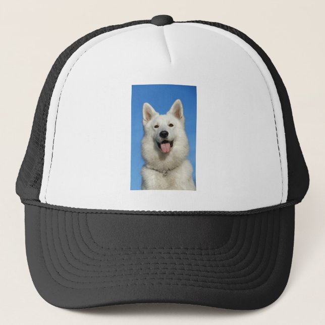 Swiss Shepherd Dog Trucker Hat (Front)