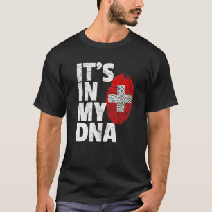 Swiss Switzerland Flag IT's IN MY DNA Christmas Gi T-Shirt