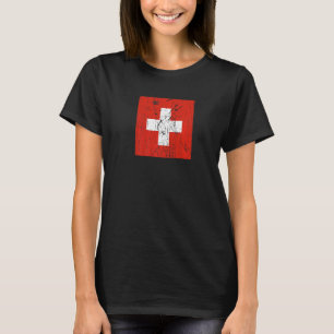 Swiss Switzerland Flag Pride Swiss Flag T-Shirt