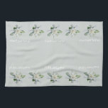 Swiss Switzerland text Edelweiss Kitchen towels<br><div class="desc">Swiss Edelweiss kitchen towels. Switzerland text kitchen towels with Edelweiss flowers.</div>