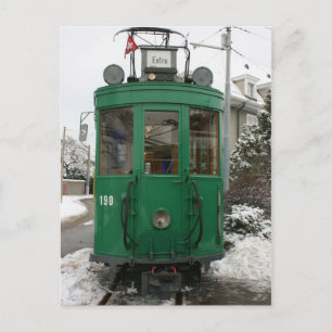 Swiss trams at BVB M-Parc depot, Basel Postcard