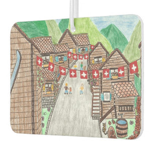 Swiss village car air freshener