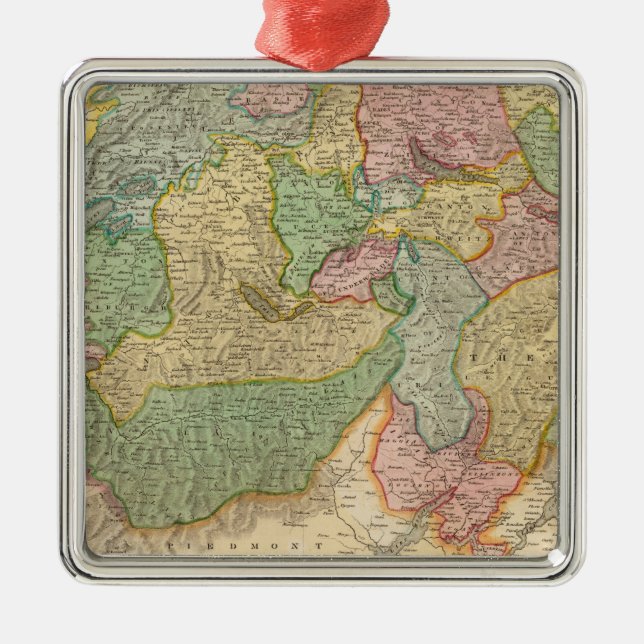 Swisserland, Mt Blanc Metal Ornament (Front)