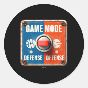 Switch Between Offense And Defense - Ller Mode Sig Classic Round Sticker