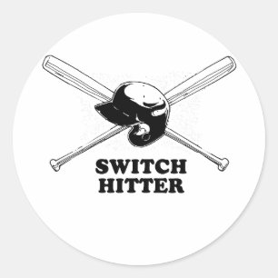 SWITCH HITTER CLASSIC ROUND STICKER