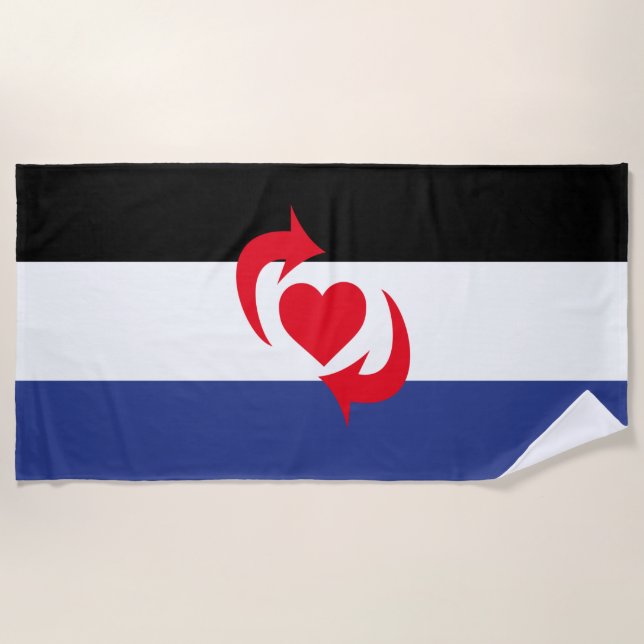 Switch Pride Flag Beach Towel (Front)