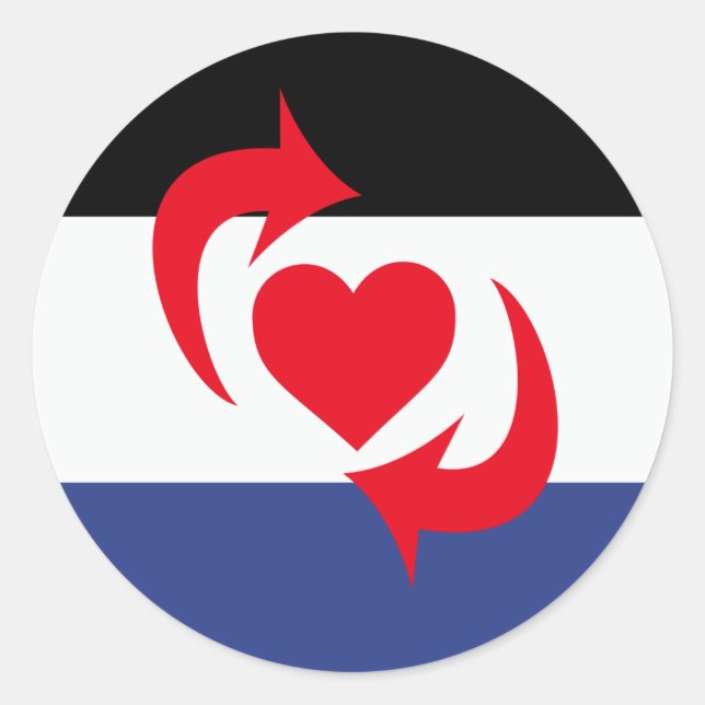 Switch Pride Flag Classic Round Sticker (Front)