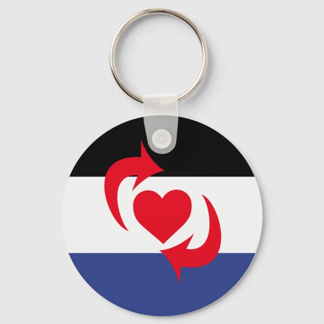 Switch Pride Flag Keychain (Front)