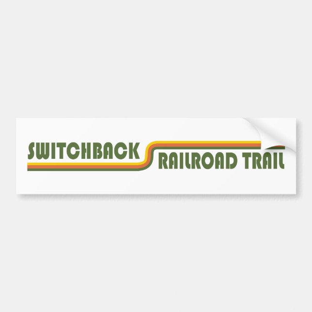 Switchback Railroad Trail Bumper Sticker (Front)