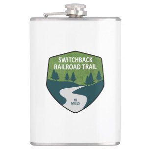 Switchback Railroad Trail Hip Flask