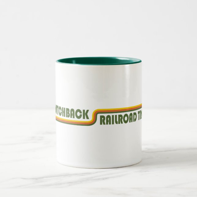 Switchback Railroad Trail Two-Tone Coffee Mug (Center)