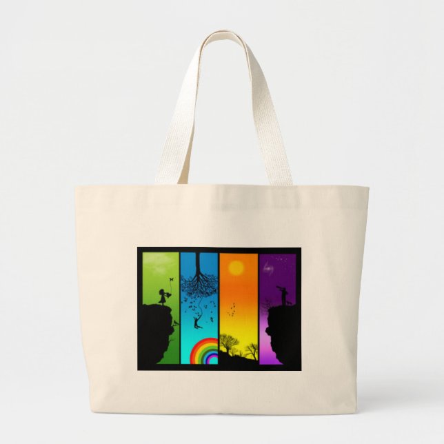 switched up large tote bag (Front)