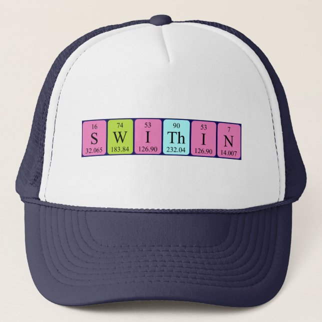 Swithin periodic table name hat (Front)