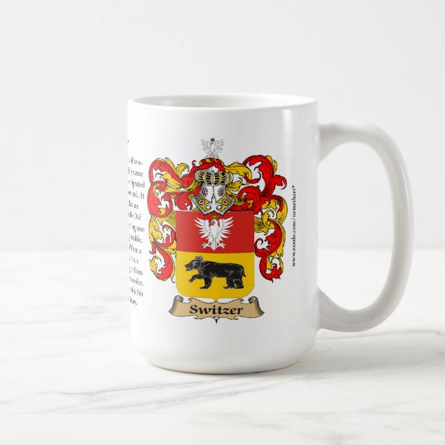 Switzer, the Origin, the Meaning and the Crest Coffee Mug (Right)