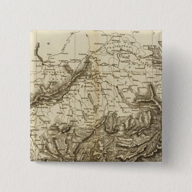 Switzerland 10 2 inch square button (Front)