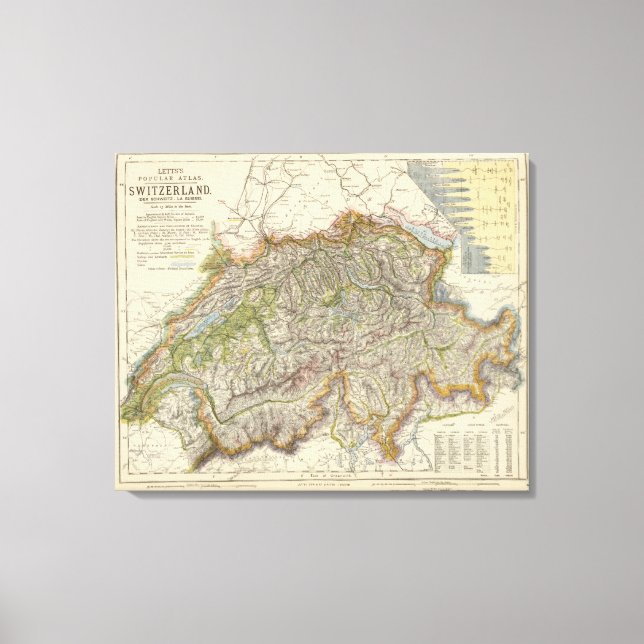 Switzerland 10 canvas print (Front)