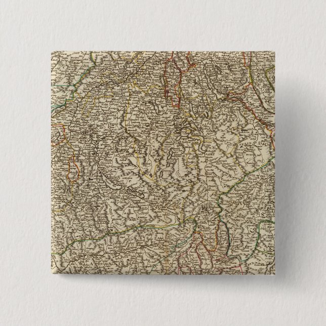 Switzerland 13 2 inch square button (Front)