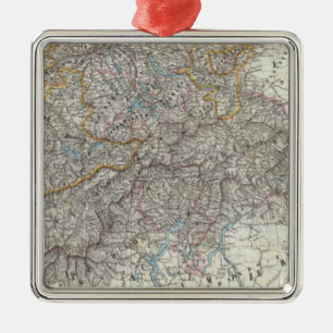 Switzerland 2 metal ornament